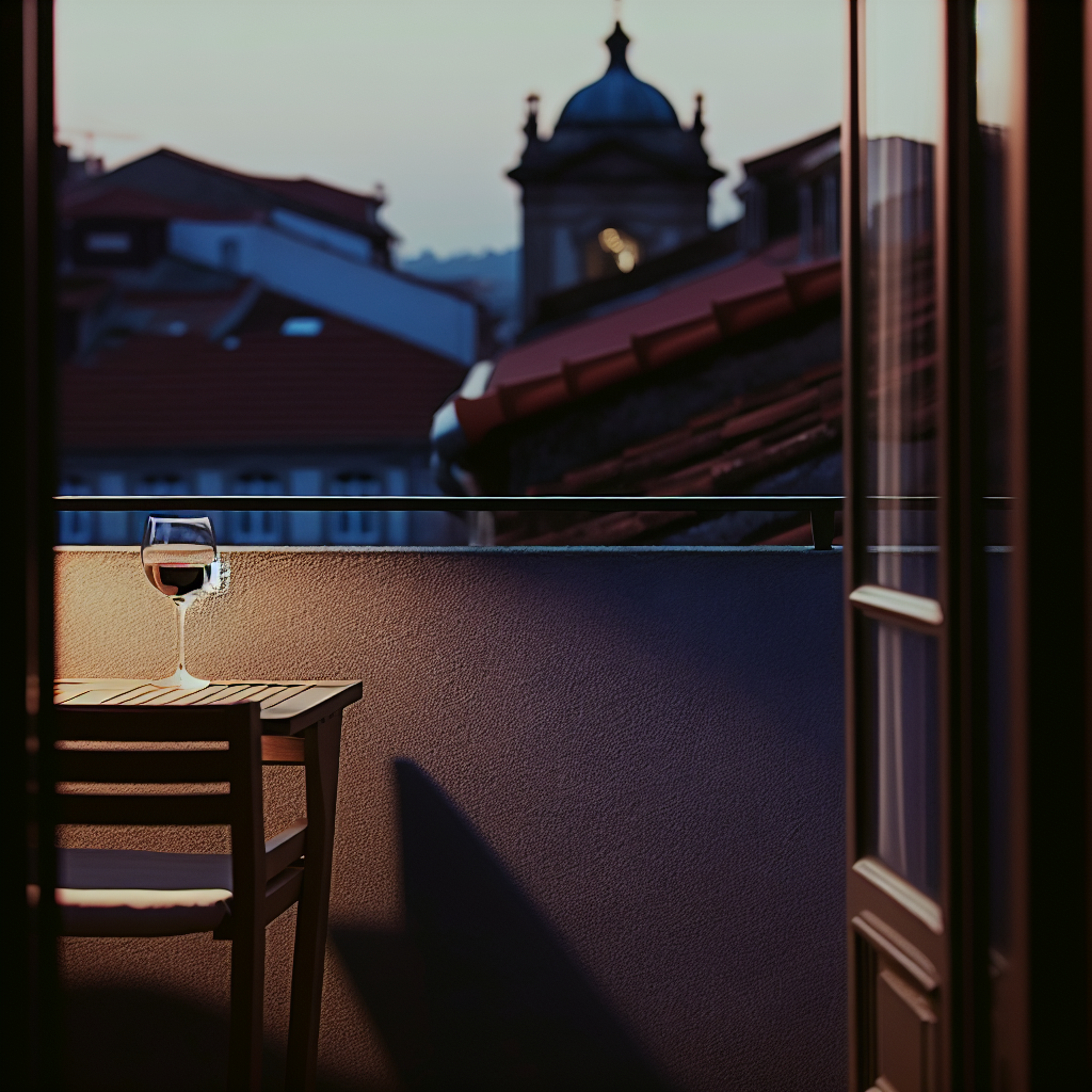 Evening on balcony