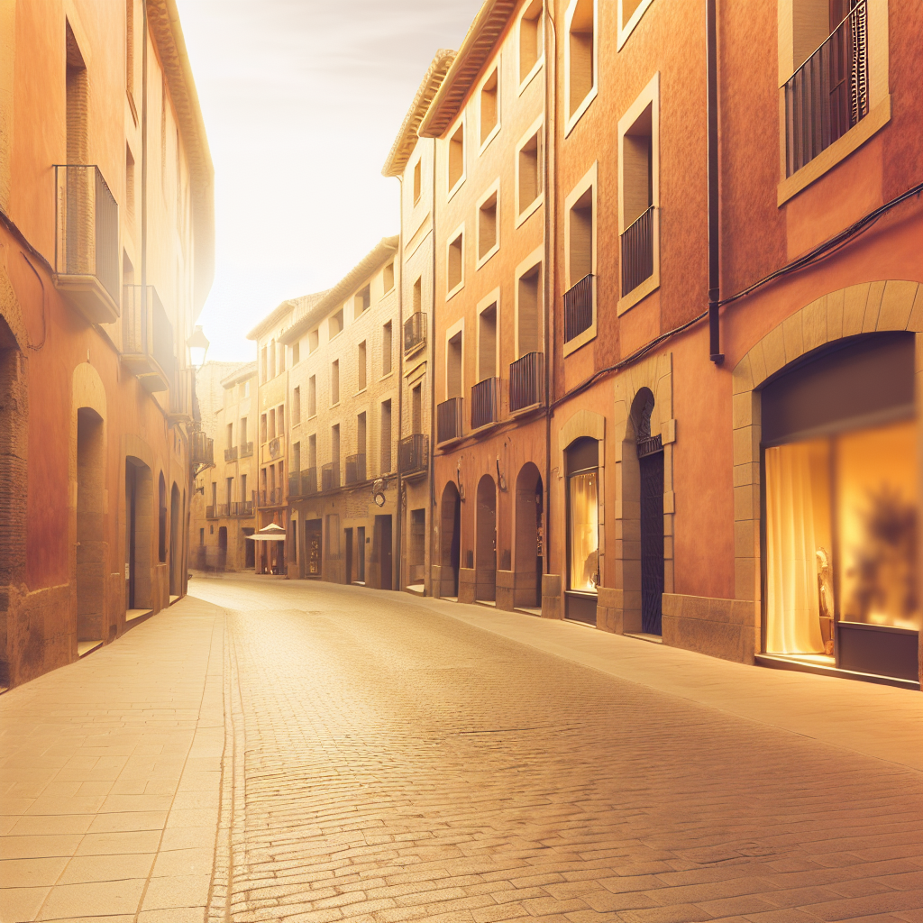 Calm European city street